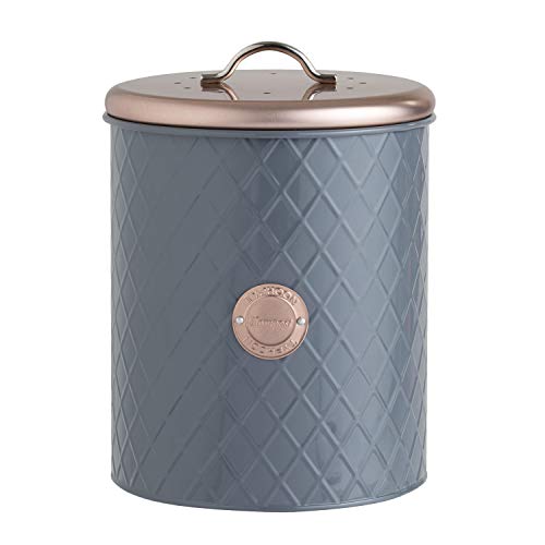 All-Green | Henrik Compost Caddy | Grey & Copper