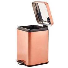 Load image into Gallery viewer, Square Copper Waste Bin | 6 Litres | Rose- Gold 
