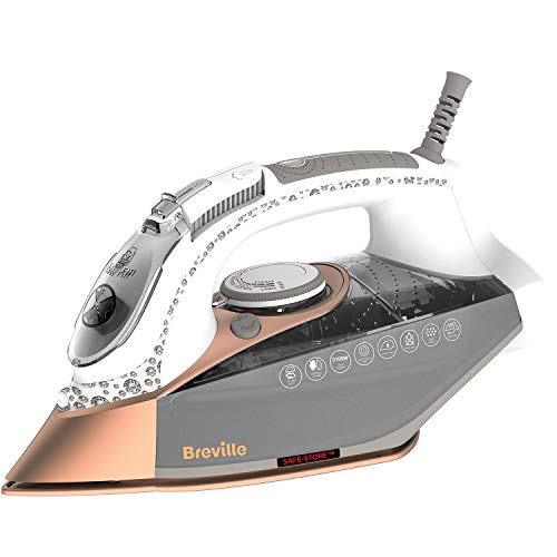 Breville | DiamondXpress Steam Iron | VIN401 | 3100 W | White, Copper /Rose-Gold, Grey