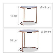 Load image into Gallery viewer, Set Of 2 Copper Nest Tables | Side Tables 
