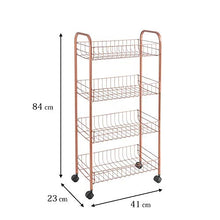 Load image into Gallery viewer, 4 Tier Copper Trolley For The Home 
