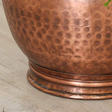 Load image into Gallery viewer, Copper Hammered Finish | Plant Pot | Bucket Plant Pot 
