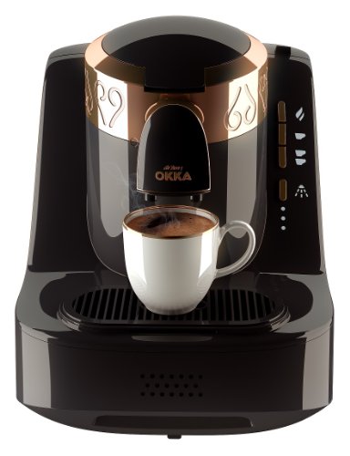 Arzum | Automatic Turkish Coffee Machine | Black & Copper | 710W | 1L