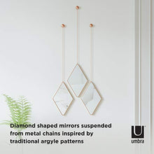 Load image into Gallery viewer, Umbra | 3 Copper Mirrors | Diamond Shaped 
