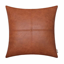 Load image into Gallery viewer, Faux Leather Cushion Covers | 45cm x 45cm | Copper Coloured
