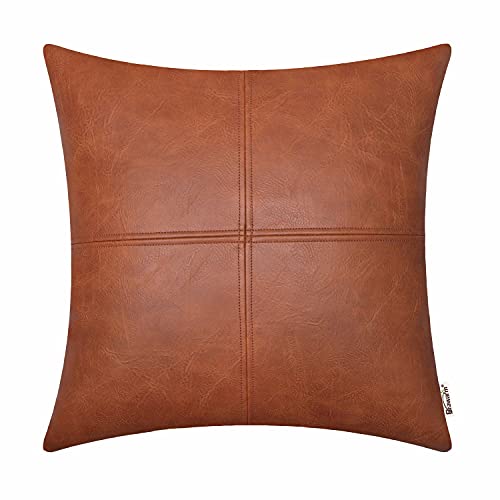Faux Leather Cushion Covers | 45cm x 45cm | Copper Coloured