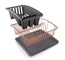 Load image into Gallery viewer, Metal &amp; Copper Dish Drainer | 3 Pieces 
