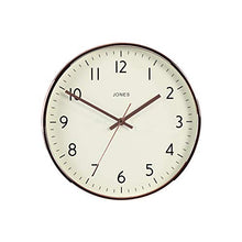 Load image into Gallery viewer, Jones Clocks® Large Round Wall Clock | 30cm | Copper- Rose Gold
