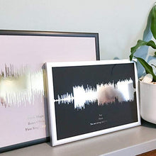 Load image into Gallery viewer, Personalised Sound Wave Print | Metallic, Copper, Gold &amp; Silver
