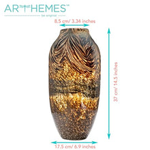 Load image into Gallery viewer, Copper, Gold, Brown, Handmade Vase 
