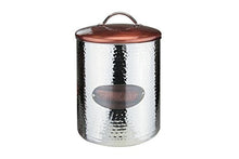 Load image into Gallery viewer, Copper &amp; Silver Bread Canister | Stainless Steel | Apollo | 20.5x33.5x20.5
