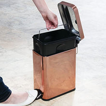 Load image into Gallery viewer, Easy To Clean Copper Waste Bin | 5 Litres 
