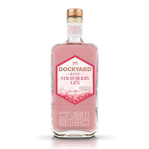 Copper Rivet Strawberry Gin, Craft Gin 50cl - Small Batch Gin, Natural Pink Gin Flavoured, Freshly Picked Strawberrys, Artisan Kent Gin - Premium Gin, Hand Crafted Special Edition Gin, Flavoured Gin