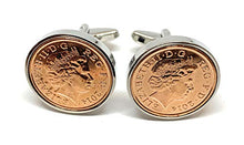 Load image into Gallery viewer, 7th Copper Wedding Anniversary Present | Gift Idea | Copper Cufflinks 
