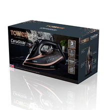 Load image into Gallery viewer, Tower | CeraGlide | Black &amp; Copper Steam Iron
