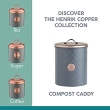Load image into Gallery viewer, Copper &amp; Grey Embossed Compost Caddy 
