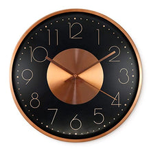 Load image into Gallery viewer, Copper &amp; Black Wall Clock | 30 cm
