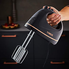 Load image into Gallery viewer, Tower Black &amp; Copper Food Mixer | Versatile Design 
