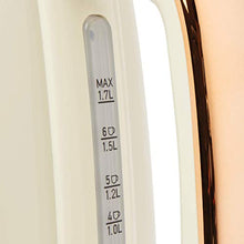Load image into Gallery viewer, Cream &amp; Copper Coloured Kettle
