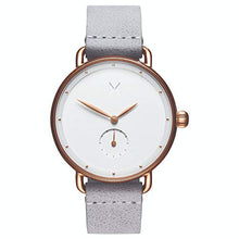 Load image into Gallery viewer, Women&#39;s Analogue Quartz Watch With Leather Calfskin Strap | Copper &amp; White | MVMT 
