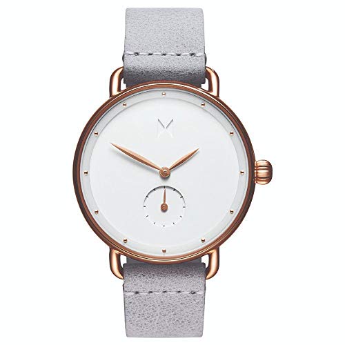 Women's Analogue Quartz Watch With Leather Calfskin Strap | Copper & White | MVMT 