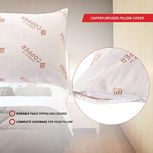 Load image into Gallery viewer, Copper Pillow Protector | Pack Of 2 | Waterproof 
