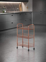 Load image into Gallery viewer, Copper 3 Tier Trolley 
