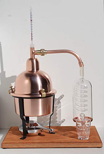 CAFA | Copper Alembic Distiller | Bohemian Glass Coil | 0.6 L Capacity