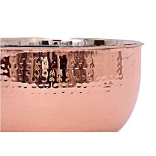 Load image into Gallery viewer, Copper &amp; Silver Hammered Bowl 
