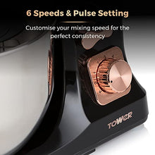 Load image into Gallery viewer, Copper &amp; Black Food Mixer | 6 Speeds 
