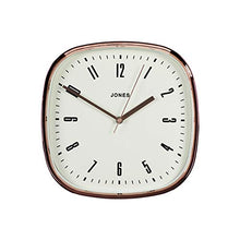 Load image into Gallery viewer, Square Retro Wall Clock | Copper, Rose-Gold | 30cm | Jones Clocks®
