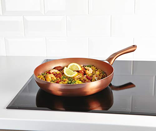 6 PCS URBN-CHEF Ceramic Copper Induction Cooking Pots Lid Saucepans Cookware  Set 5056333836453