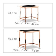 Load image into Gallery viewer, Modern Set Of 2 Nest Side Tables | Copper 
