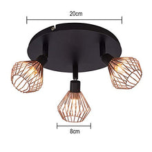 Load image into Gallery viewer, Ceiling Light | Copper &amp; Black 
