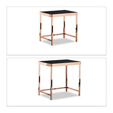 Load image into Gallery viewer, Stainless Steel Frame Copper Coloured | Set Of 2 Nesting Tables 
