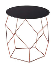 Load image into Gallery viewer, Copper &amp; Black | Origami Side Table | 42 x 46 x 46 cm | Aspect 
