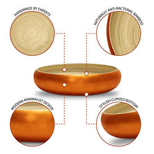 Load image into Gallery viewer, Bamboo &amp; Copper Serving Bowl | 100% Eco- Friendly
