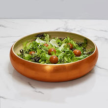 Load image into Gallery viewer, Large Copper Serving Bowl | Bamboo | Eco-Friendly 
