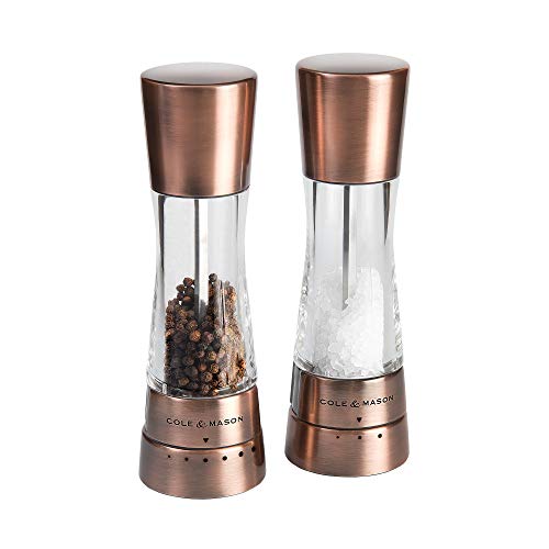 Cole & Mason | Copper Salt & Pepper Mills | Lifetime Mechanism Guarantee