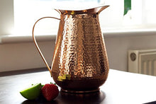 Load image into Gallery viewer, Hammered Copper Water Pitcher | Jug 
