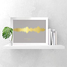 Load image into Gallery viewer, Personalised Copper Sound Wave Art Print 
