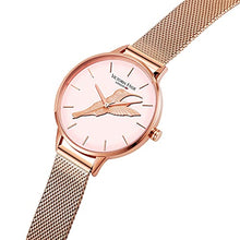 Load image into Gallery viewer, Copper Rose Gold Mesh Watch For Women 
