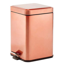 Load image into Gallery viewer, 6 Litre Pedal Bin | Copper, Rose- Gold Coloured | Household Waste Bin 
