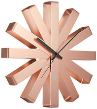 Load image into Gallery viewer, Umbra Copper Ribbon Wall Clock 
