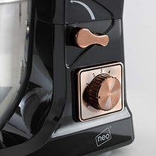 Load image into Gallery viewer, Neo Food Baking Electric Stand Mixer 5L 6 Speed Stainless Steel Mixing Bowl 800W (Black and Copper)
