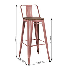 Load image into Gallery viewer, Set Of 2 | Copper Bar Stools
