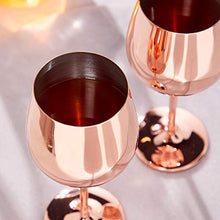 Load image into Gallery viewer, Gift Idea | Copper Wine Glasses | Set Of 2
