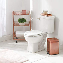 Load image into Gallery viewer, Copper Bathroom Bin | Square | Pedal Bin
