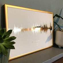 Load image into Gallery viewer, Copper Sound Wave Print | Personalised Gift 
