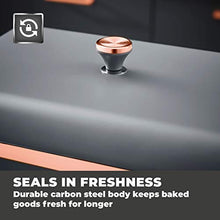 Load image into Gallery viewer, Tower Grey &amp; Copper Bread Bin 
